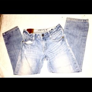 Armani Fit denim jeans for toddler logo band